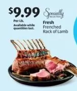 Fresh Frenched Rack of Lamb