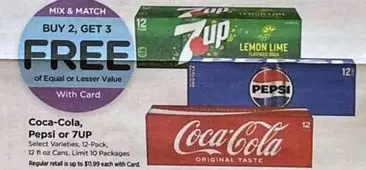 Coca-Cola - , Pepsi or 7UP