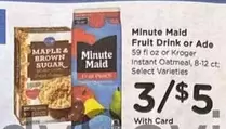 Minute Maid - Fruit Drink or Ade