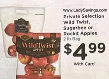 Wild Twist, Sugarbee or Rockit Apples