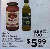 Pasta Sauce or Extra Virgin Olive Oil