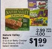 Betty Crocker - Crunchy Bars or Fruit Snacks