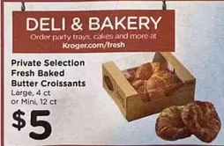 Fresh Baked Butter Croissants