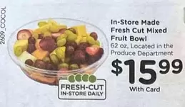 Fresh Cut Mixed Fruit Bowl