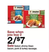 Jimmy Dean - Bacon, Pork & Turkey Sausage