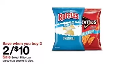 Ruffles - Select Frito-Lay Party-size snacks