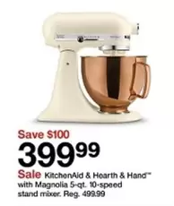 KitchenAid - & Hearth & Hand
with Magnolia 5-qt. 10-speed stand mixer