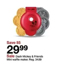 Dash Mickey & Friends Mini waffle maker