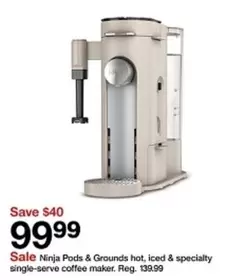 Ninja - Pods & Grounds hot, iced & specialty single-serve coffee maker