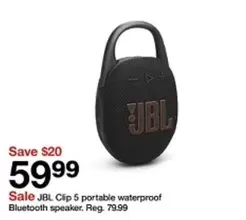 Clip 5 portable waterproof Bluetooth speaker