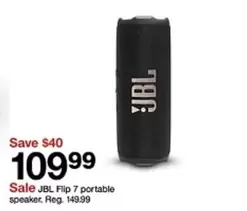 Flip 7 portable speaker