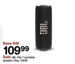 Flip 7 portable speaker