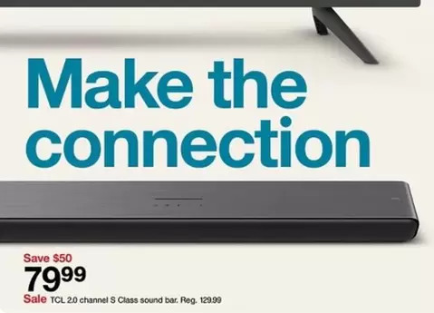 TCL 2.0 channel S Class sound bar