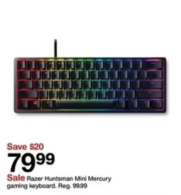 Huntsman Mini Mercury gaming keyboard