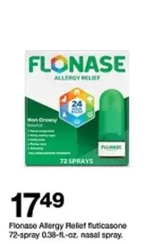 Allergy Relief fluticasone 72-spray 0.38-fl.oz. nasal spray