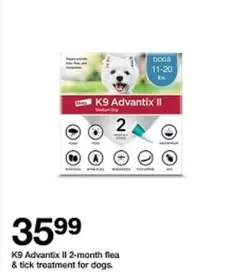 K9 Advantix II flea & tick treatment