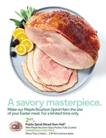 Maple Bourbon Spiral Ham