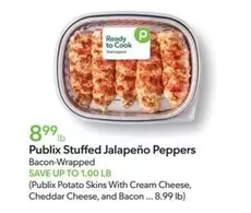 Publix Stuffed Jalapeño Peppers