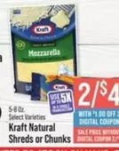 Kraft - Natural Shreds or Chunks
