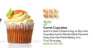 Carrot Cupcakes or Key Lime Cupcakes
