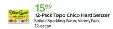 Topo Chico - 12-Pack Hard Seltzer Spiked Sparkling Water, Variety Pack, 12-oz can