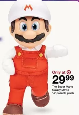 Plush - The Super Mario Galaxy Movie 14" posable plush