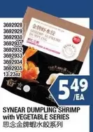 SYNEAR DUMPLING'S SHRIMP with VEGETABLE SERIES