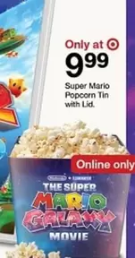 Super Mario Popcorn Tin with Lid