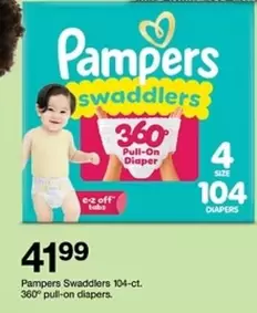 Pampers - Swaddlers 104-ct. 360° pull-on diapers