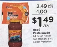 ramen - Pasta Sauce or Top Ramen