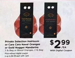 Heirloom or Cara Cara Navel Oranges or Gold Nugget Mandarins