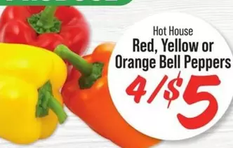 Red, Yellow or Orange Bell Peppers