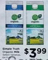 Organic Milk Select Varieties