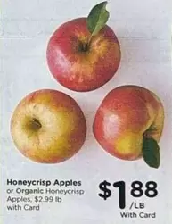 Honeycrisp Apples or Organic Honeycrisp Apples