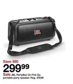 On-The-Go portable party speaker