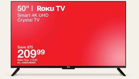 Crystal - 50" Roku TV Smart 4K UHD  TV
