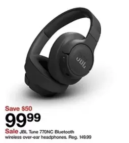 Tune 770NC Bluetooth wireless over-ear headphones