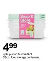 snap & store food storage containers