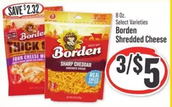 borden - Shredded Cheese