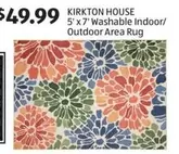 5' X 7' Washable Indoor/Outdoor Area Rug
