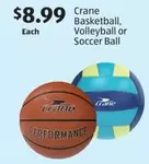 Basketball, Volleyball or Soccer Ball