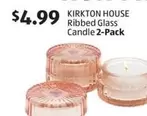 Ribbed Glass Candle 2-Pack