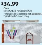 Easy Setup Pickleball Set