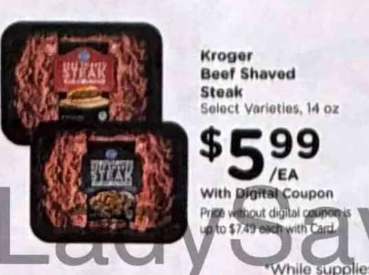 Beef Shaved Steak