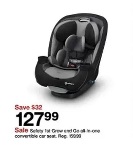 Grow and Go all-in-one convertible car seat