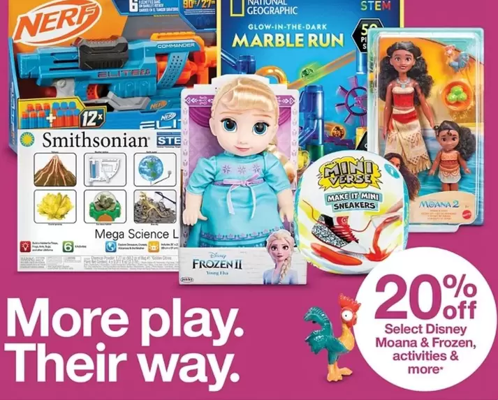 Disney - Select Moana &  activities & more
