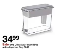 Brita -  UltraMax 27-cup filtered water dispenser