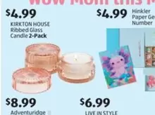 Ribbed Glass Candle 2-Pack