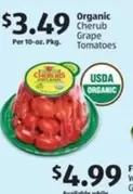 Organic Cherub Grape Tomatoes