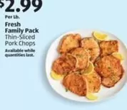 Fresh Family Pack Thin-Sliced Pork Chops